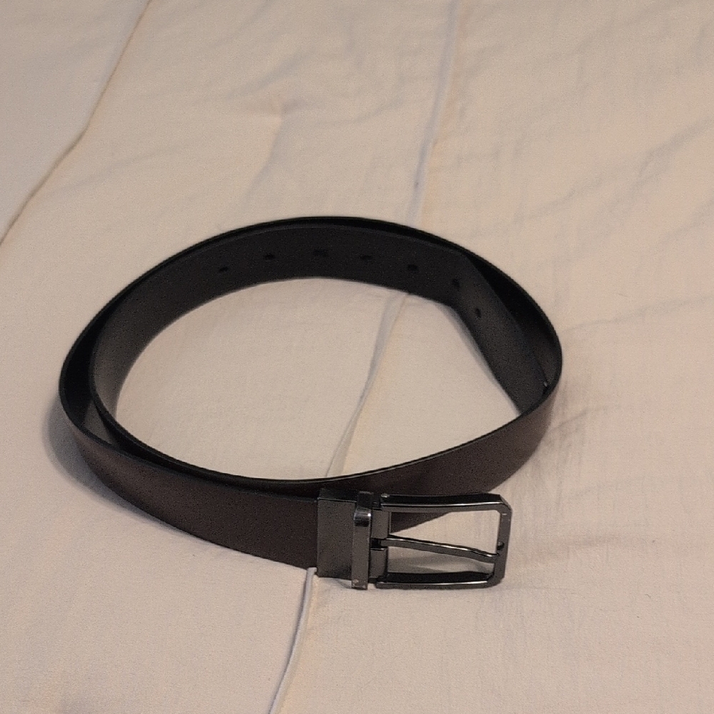 Men's Classic Black Leather Belt